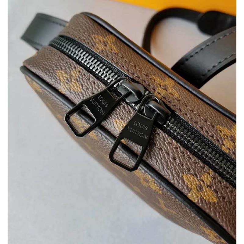 Louis Vuitton LV Men Utility Side Bag Monogram Coated Canvas - LULUX
