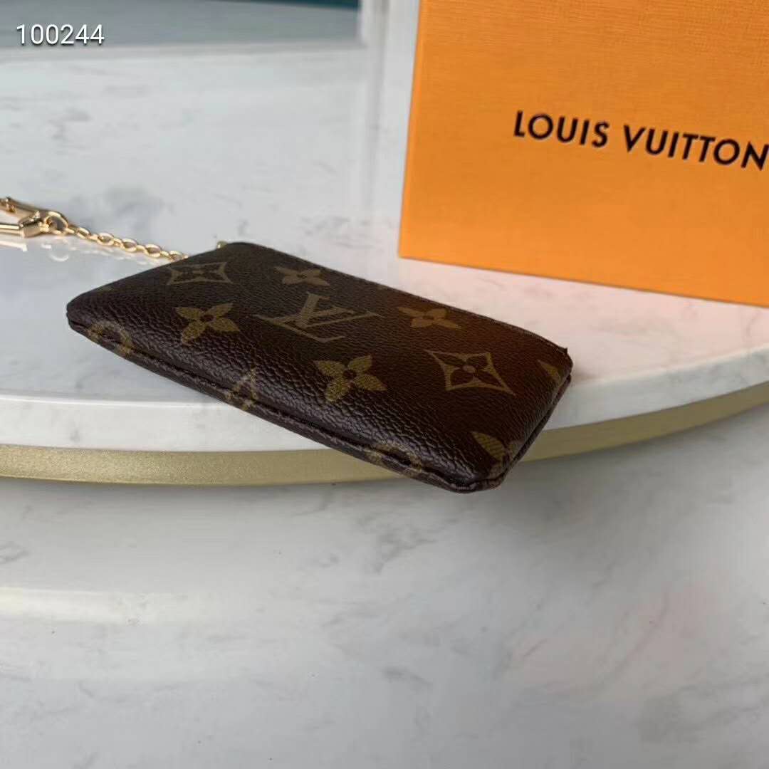 Louis Vuitton LV Unisex Key Pouch Iconic Monogram Canvas-Brown - LULUX