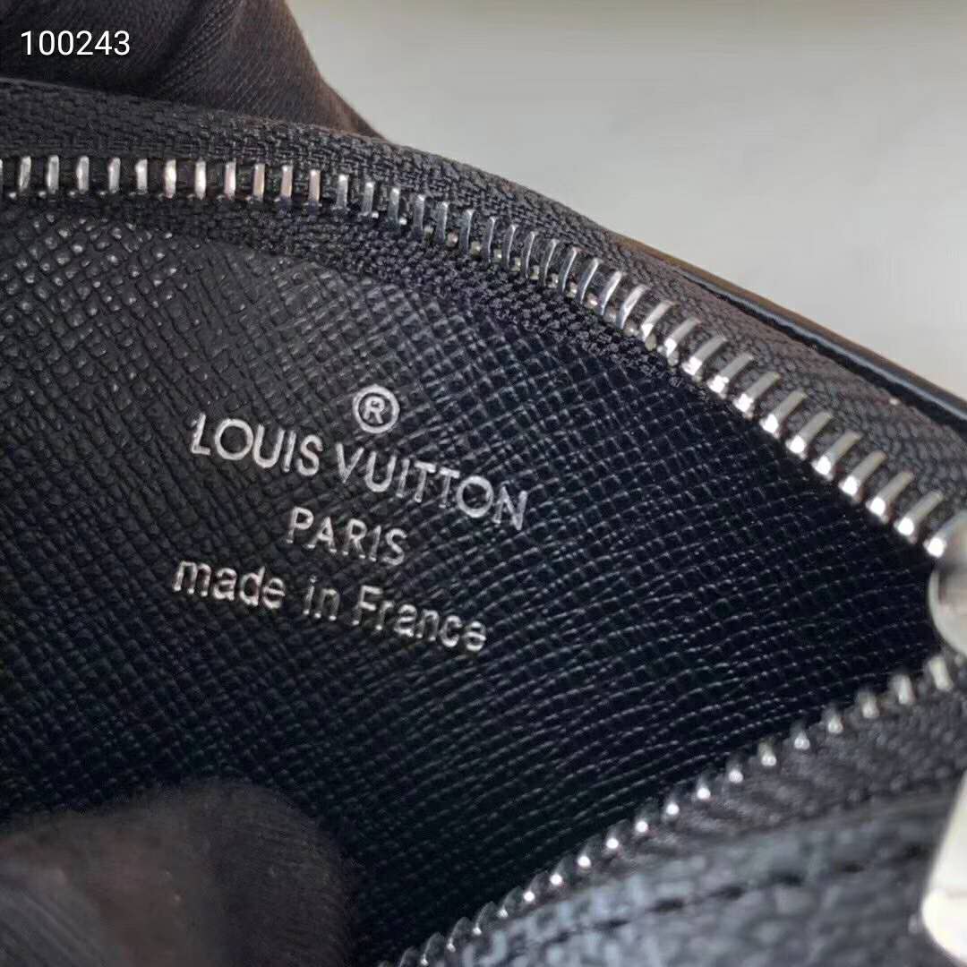 Louis Vuitton Pochette Cle Key Pouch Damier Graphite Black/GrayLouis  Vuitton Pochette Cle Key Pouch Damier Graphite Black/Gray - OFour