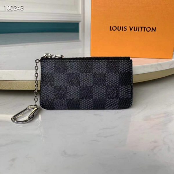 Louis Vuitton [N60155] Pochette Cle Key Pouch Damier Graphite