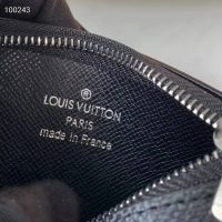 Louis Vuitton LV Unisex Pochette Clé Key Pouch Damier Graphite Canvas