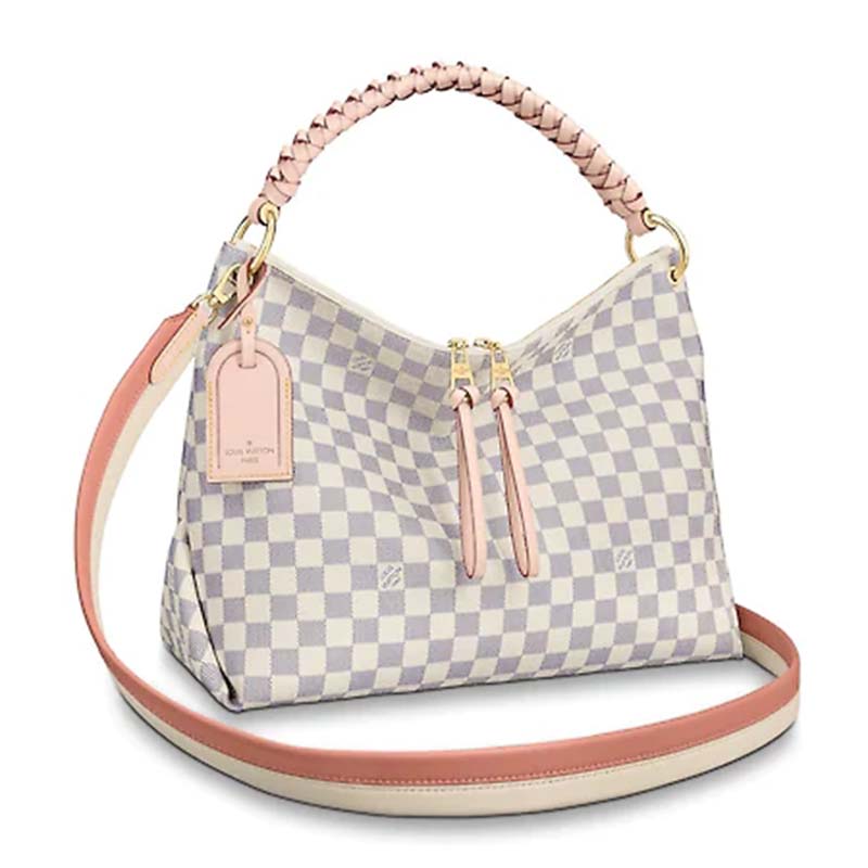 Louis Vuitton Braided Handle Beaubourg Hobo Damier MM at 1stDibs
