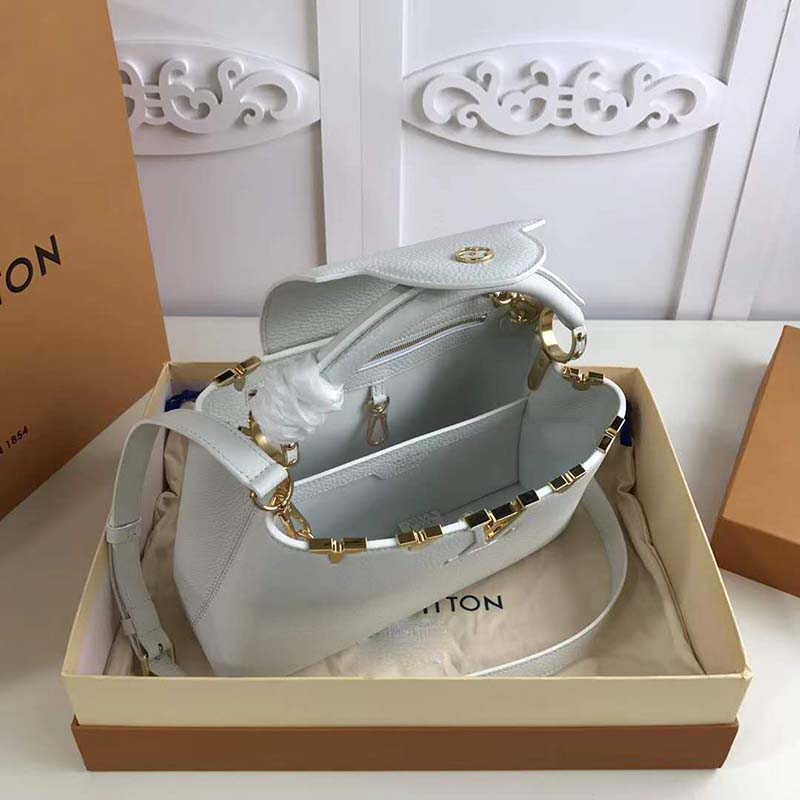 Louis Vuitton White Capucines BB Lucky Ribbons Bag – The Closet