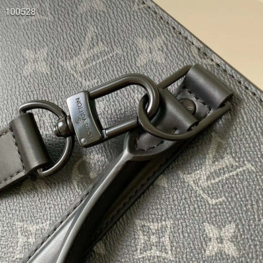 Louis Vuitton LV Unisex Sac Plat Horizontal Zipper Monogram Eclipse Canvas  - LULUX