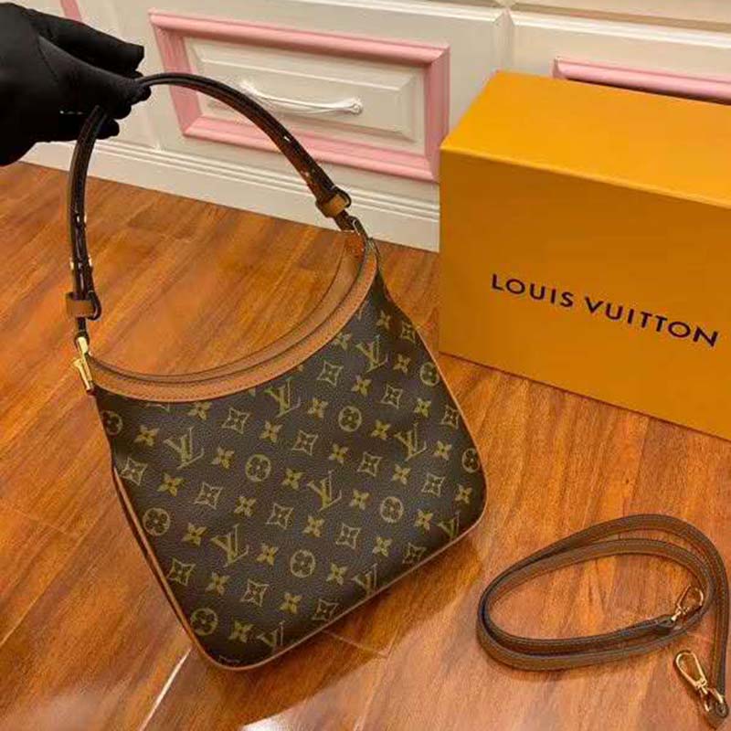 Louis Vuitton LV Women Hobo Dauphine PM Handbag Monogram Reverse Canvas - LULUX