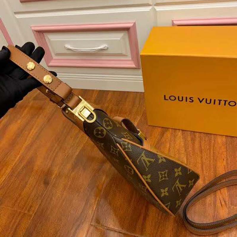 Louis Vuitton LV Women Hobo Dauphine PM Handbag Monogram Reverse Canvas - LULUX