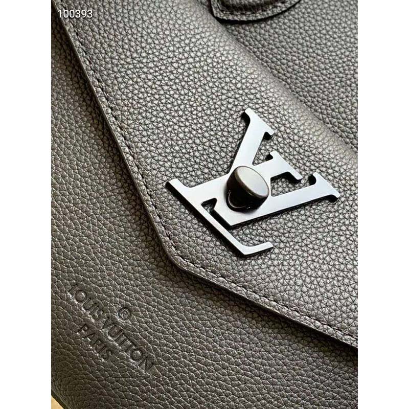 Louis Vuitton LV Women Lockme Monochrome Tote MM Soft Grained Calfskin - LULUX