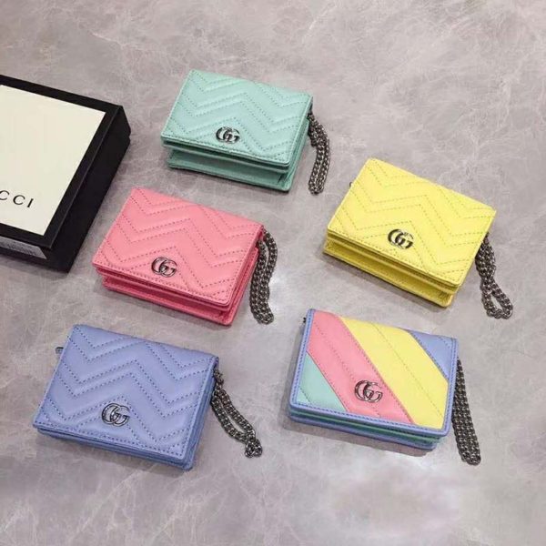 gucci marmont pastel wallet