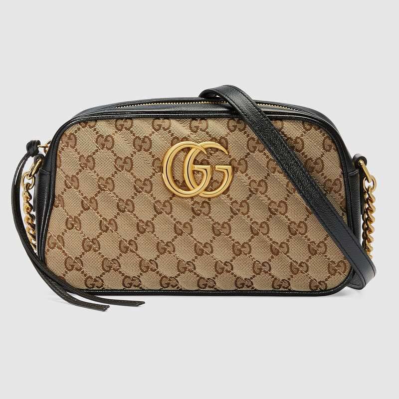 Gucci Women GG Marmont Small Shoulder Bag Matelass 233 Original Canvas LULUX
