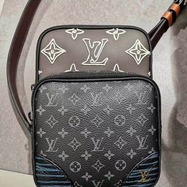 Louis Vuitton LV Men Amazone Sling Bag Monogram Eclipse Canvas - LULUX