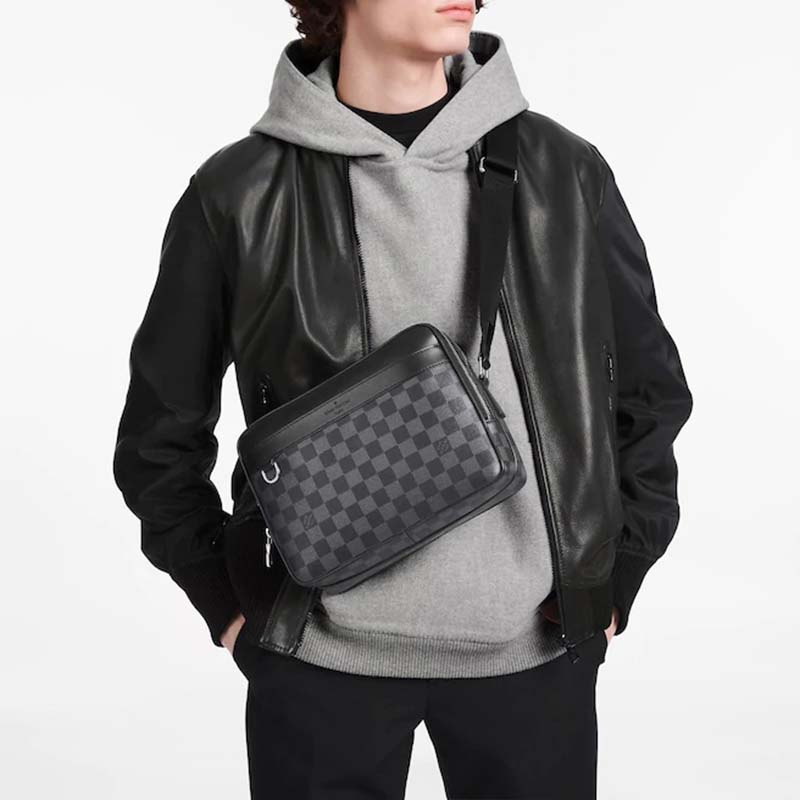 Louis Vuitton Trocadero Messenger NM PM Damier Graphite For Men