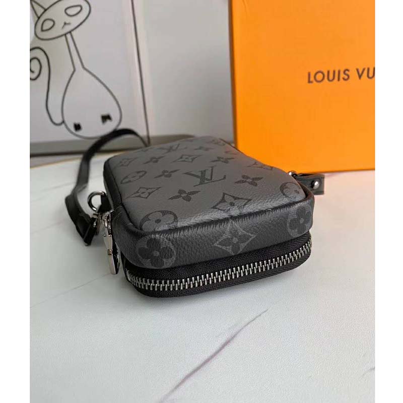 Louis Vuitton Double Phone Pouch NM Monogram Eclipse Reverse Canvas –  ＬＯＶＥＬＯＴＳＬＵＸＵＲＹ
