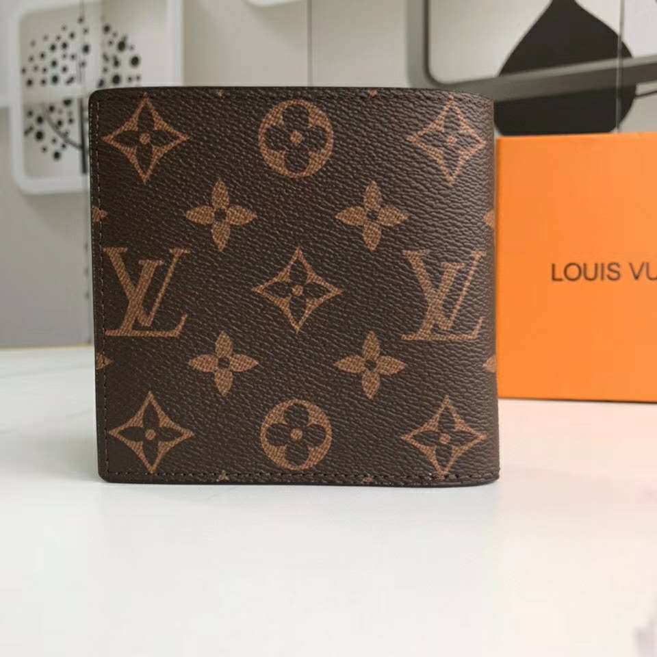 Louis Vuitton Marco Wallet Monogram Brown in Coated Canvas - US