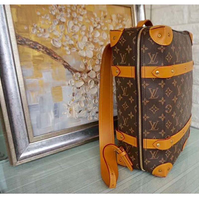 Louis Vuitton Soft Trunk Backpack Monogram PM Brown in Canvas