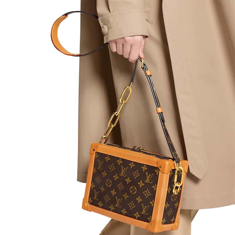 Louis Vuitton LV Unisex Soft Trunk Bag Monogram Coated Canvas-Brown - LULUX
