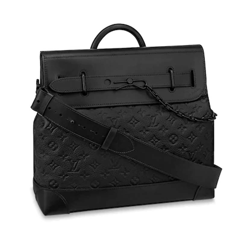 Steamer leather satchel Louis Vuitton Black in Leather - 30157668