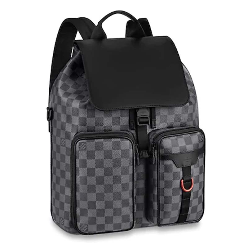 Louis Vuitton LV Unisex Utility Backpack Damier Graphite Canvas-Grey ...