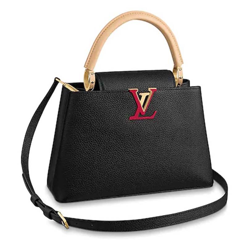 Louis Vuitton LV Women Capucines PM Handbag Taurillon Leather - LULUX