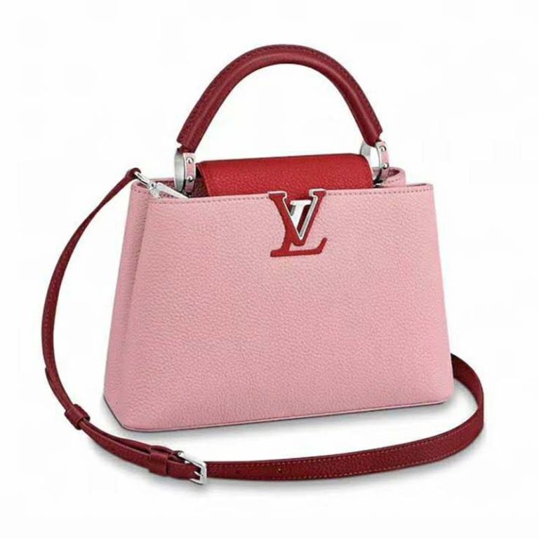 Louis Vuitton LV Women Capucines PM Handbag Taurillon Leather - LULUX