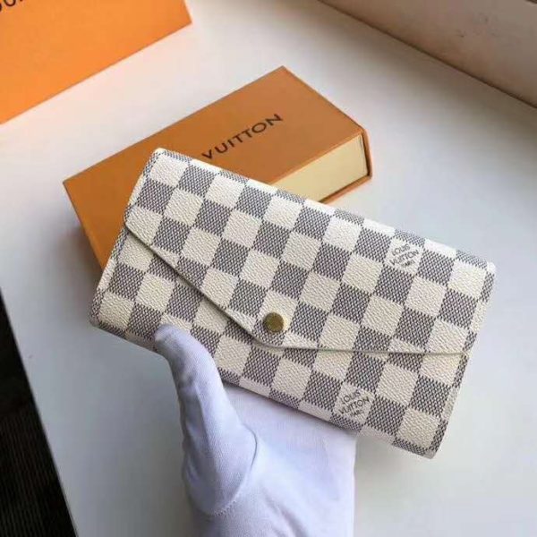 Louis Vuitton Damier Azur Womens Folding Wallets