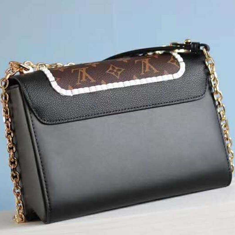 Louis Vuitton LV Women Twist MM Handbag Monogram Coated Canvas - LULUX