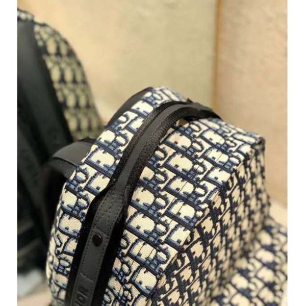 Dior Unisex Diortravel Backpack Blue Dior Oblique Jacquard ‘Christian ...