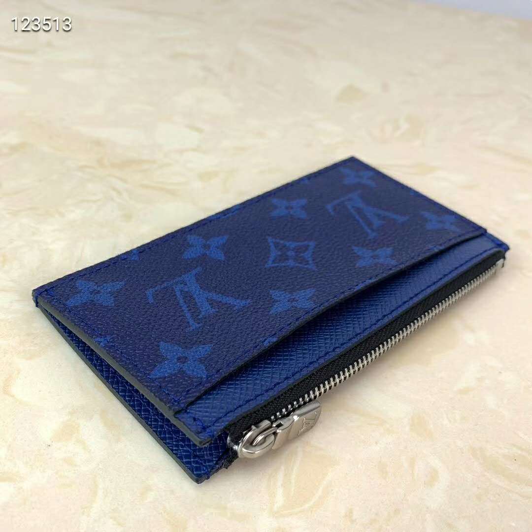 Louis Vuitton Blue Monogram Coin Card Holder