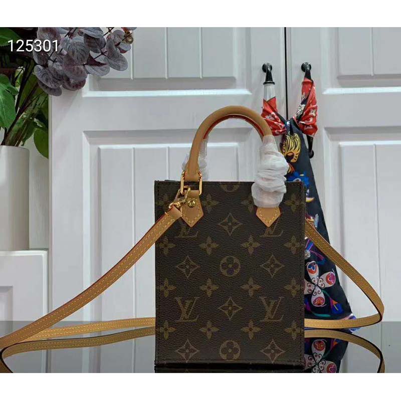 Louis Vuitton LV Unisex Petit Sac Plat Bag Monogram Canvas - LULUX