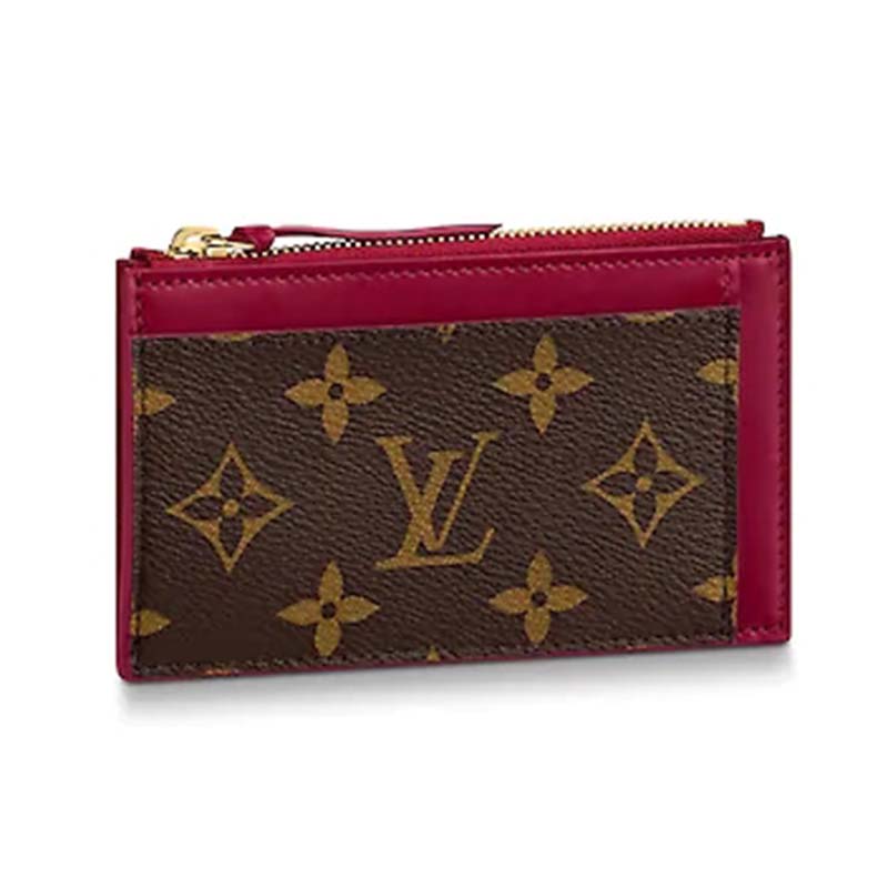 Louis Vuitton LV Women Zipped Card Holder Monogram Coated Canvas - LULUX
