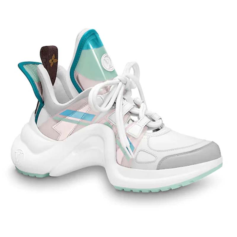 Louis Vuitton LV Women LV Archlight Sneaker in Leather and Technical  Fabrics-Silver - LULUX