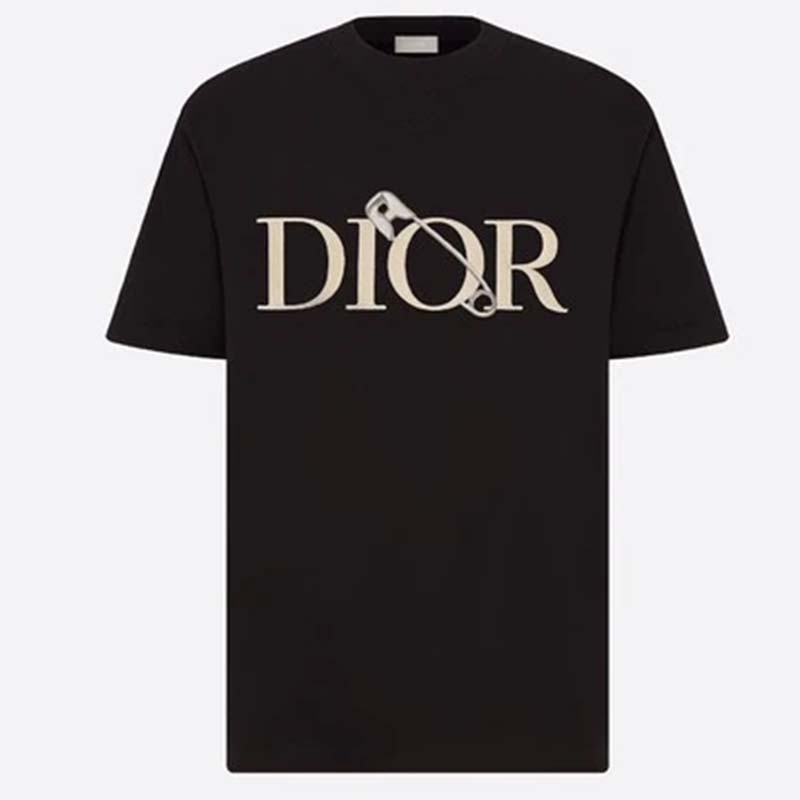 Dior Men Oversized Dior And Judy Blame T-Shirt Cotton-Black - LULUX
