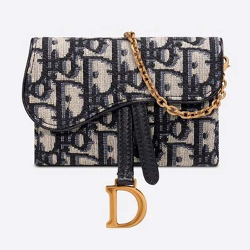 dior saddle wristlet