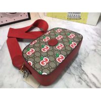 Gucci Women Small Shoulder Bag GG Apple Print Supreme Canvas