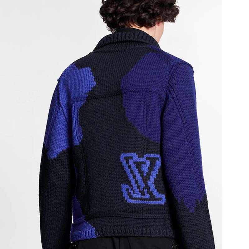 Louis Vuitton, Jackets & Coats, Louis Vuitton Mens Vintage Navy Jacket  With Damier Print Monogram Inside