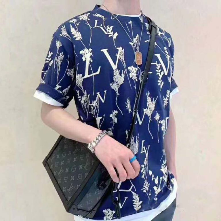 lv blue and white shirt