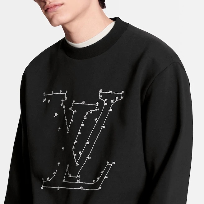 Louis Vuitton Embroidered Cotton Sweatshirt #lvmen #lvsweatshirt #jack