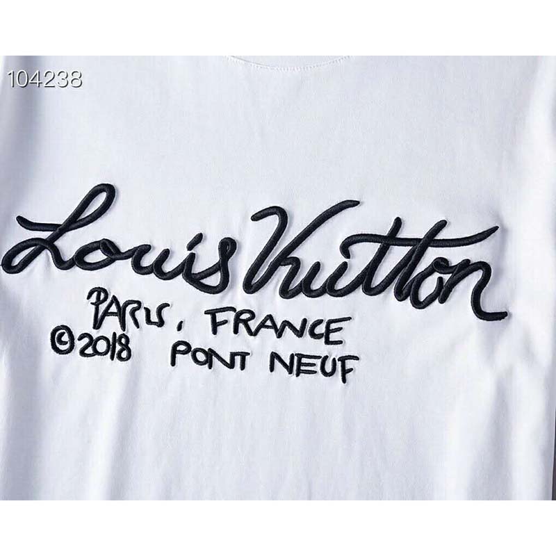 Louis Vuitton Louis Vuitton Notre Dame & Pont Neuf Embroidered T-Shirt