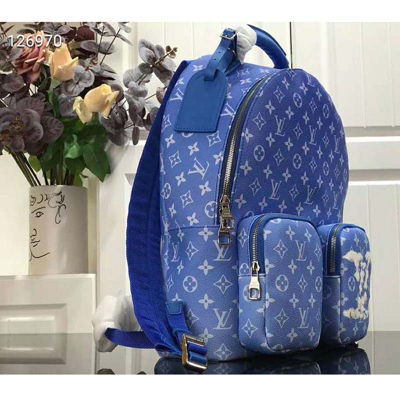 Louis Vuitton Blue Monogram Clouds Multipocket Backpack