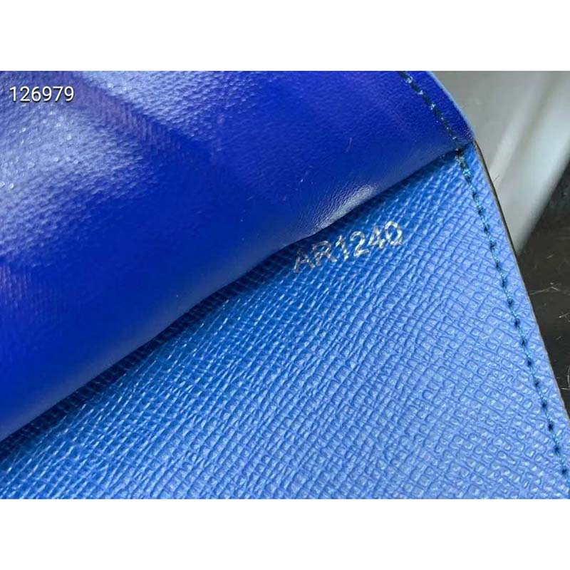 Louis Vuitton Passport Cover Monogram Vivienne Myosotis Blue