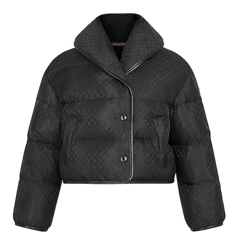 LOUIS VUITTON LOUIS VUITTON coat jacket Black Used Women size 38 wool silk  monogram LV ｜Product Code：2107600895864｜BRAND OFF Online Store