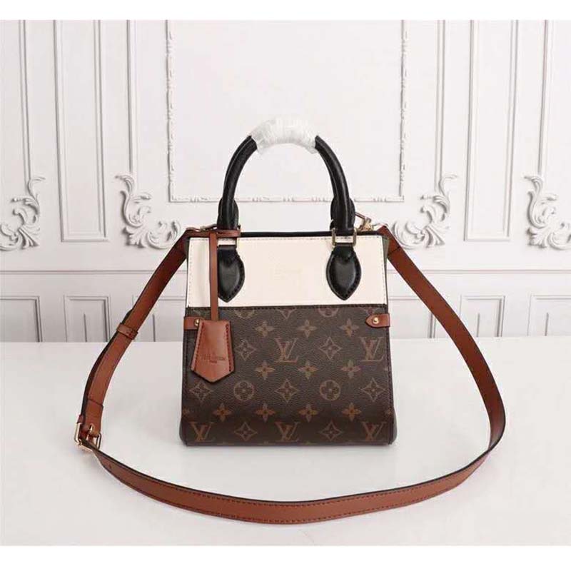 Louis Vuitton Fold Tote Monogram Canvas and Leather PM Brown 23633119