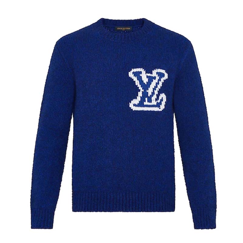 Knitwear & sweatshirt Louis Vuitton Blue size XL International in Cotton -  36127120