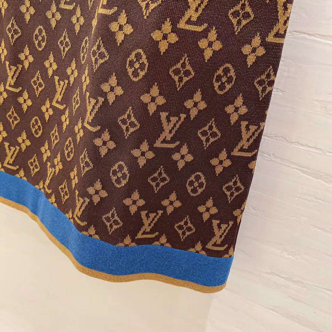 Louis Vuitton LV Women Retro Monogram Knit Dress Henne Regular Fit - LULUX