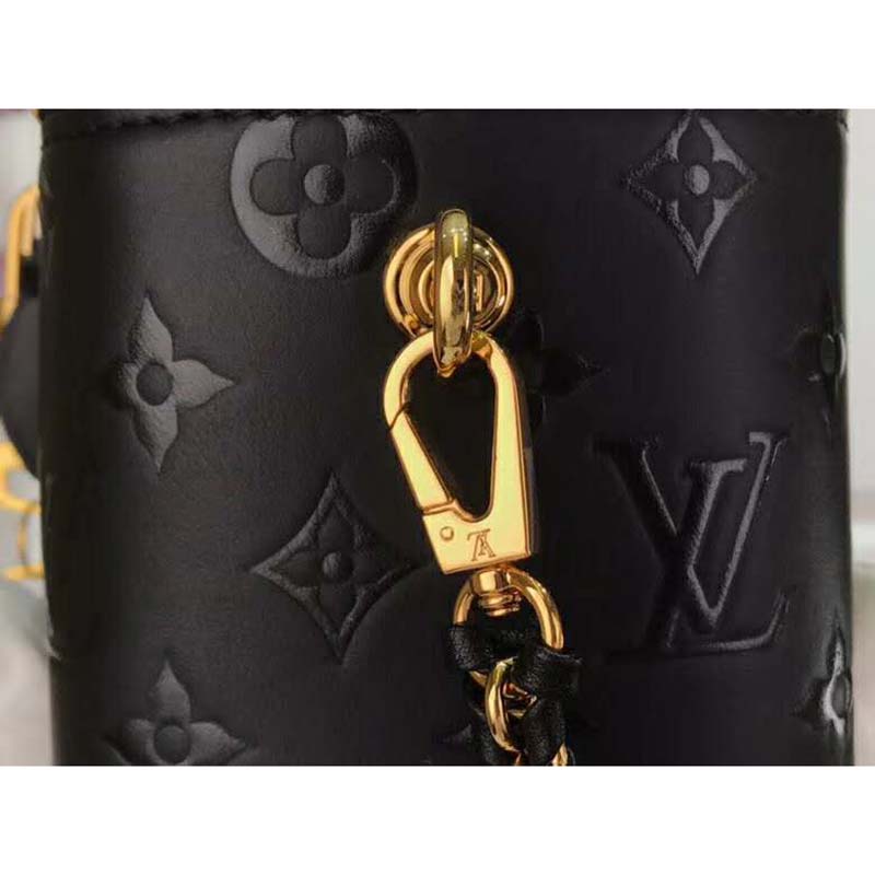 Louis Vuitton Black Monogram Ink Lambskin Vanity PM Gold Hardware