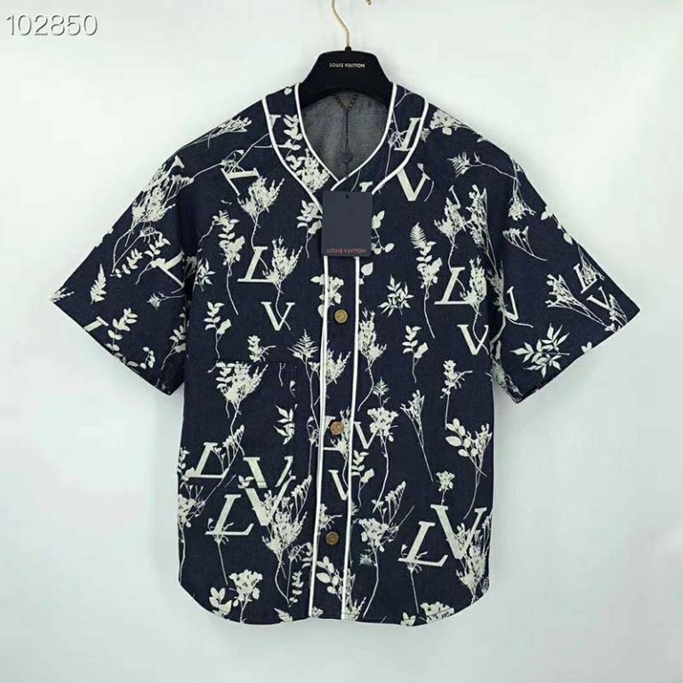 lv shirt blue