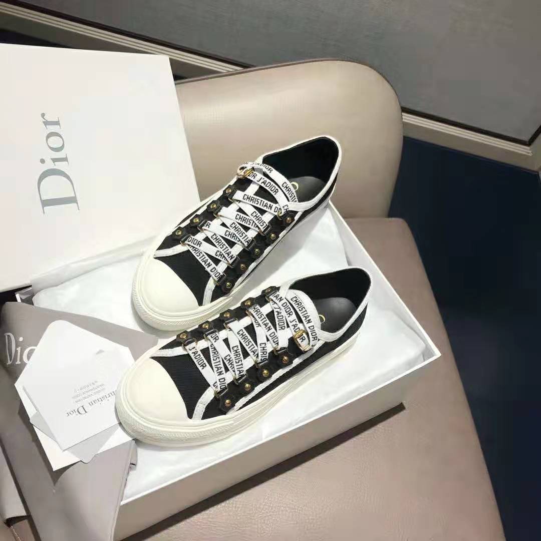 Dior Women Walk'n'Dior Sneaker Black Canvas Christian Dior 'J'Adior ...