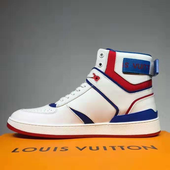 Louis Vuitton Men's Multicolor Canvas & Leather Rivoli Sneaker Boot –  Luxuria & Co.