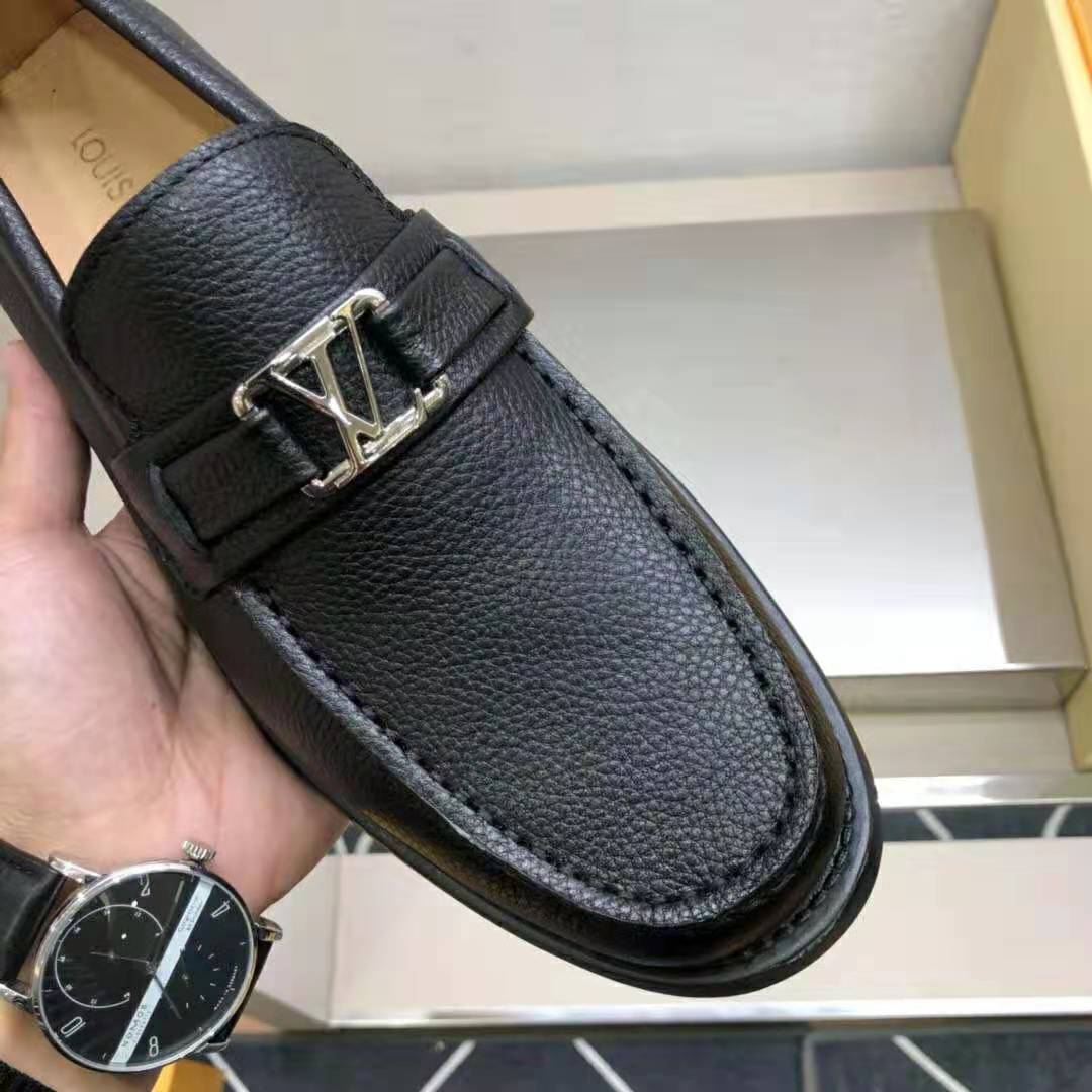 Authentic Louis Vuitton Monte Carlo Mens Black Loafer US9 EU42 LV