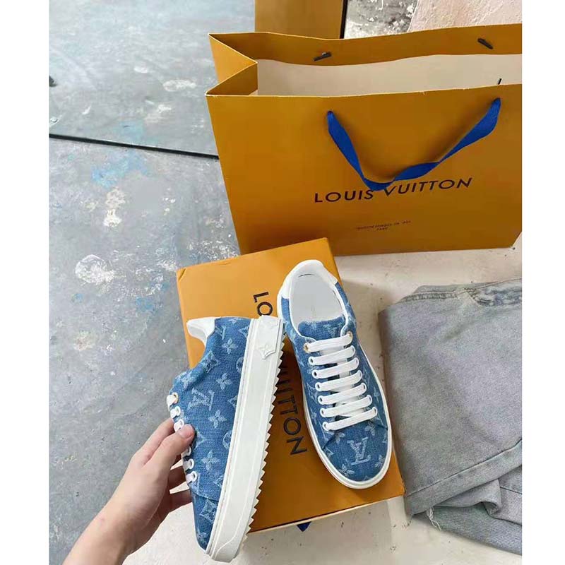 Louis Vuitton Time Out Sneakers Blues Bandwidth