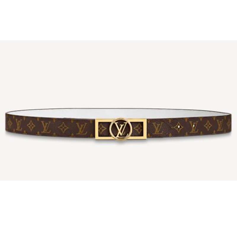 Louis Vuitton Dauphine Reversible Belt Monogram LV Pop 25MM Pink/Black in  Calf Leather with SIlver-tone - US